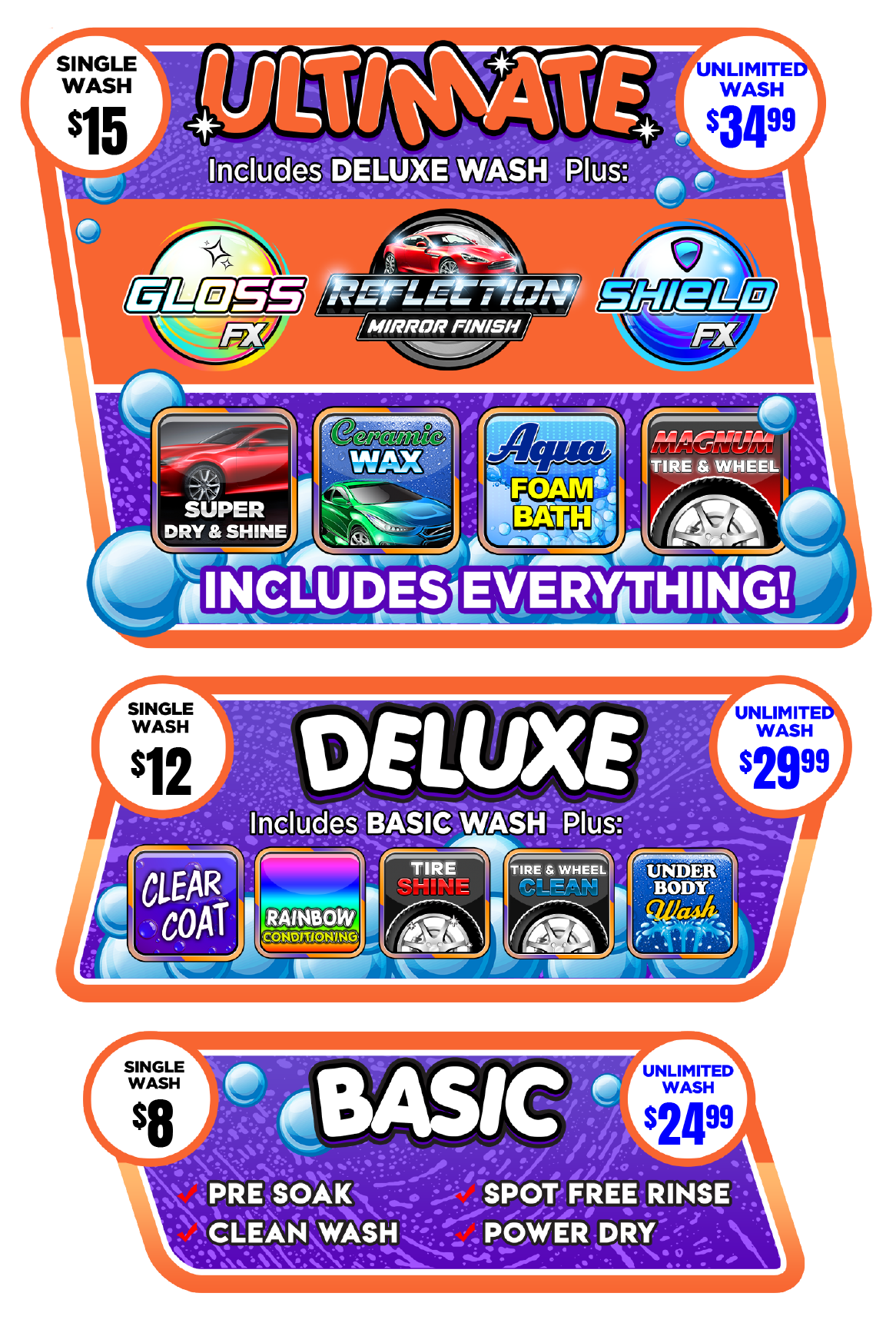 Car Wash Packages